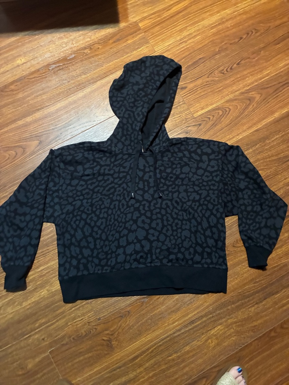Nike Black Leopard Print Hoodie